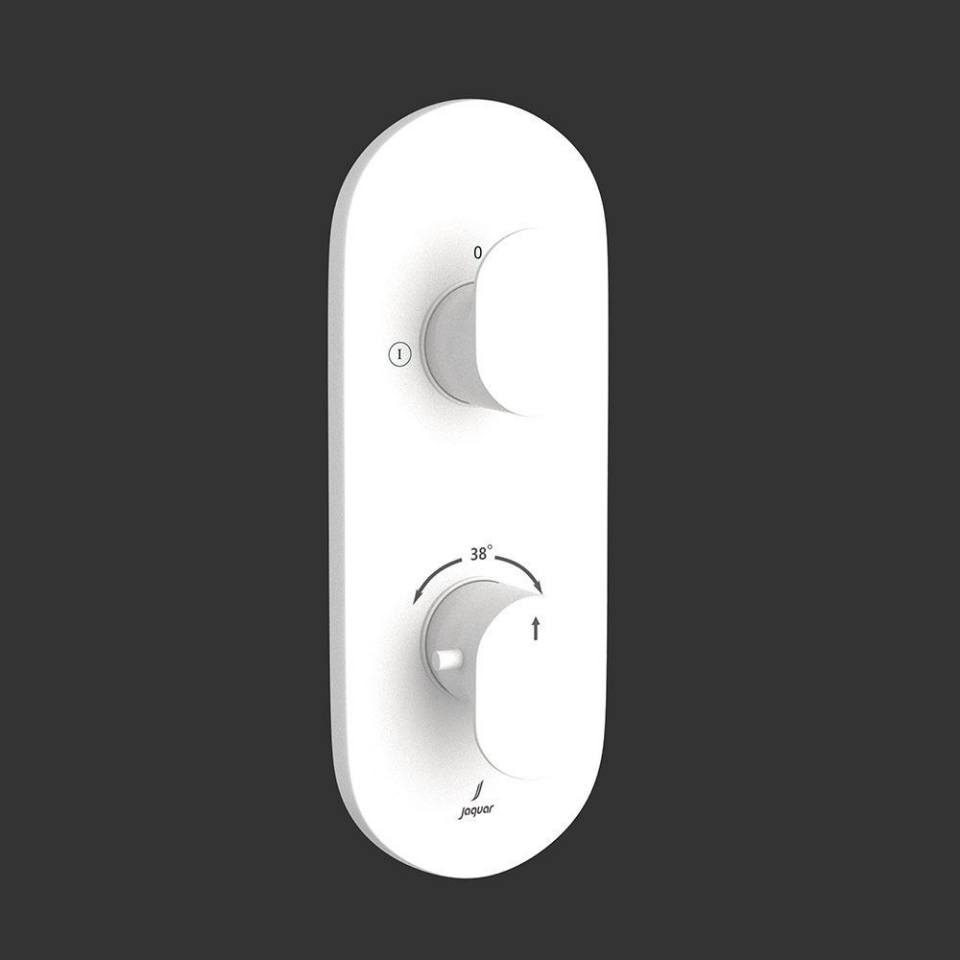 Picture of Miscelatore doccia termostatico Aquamax con deviatore a 2 vie - Bianco opaco