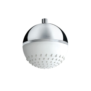 Immagine di Soffione doccia a sfera monofunzione a LED - Bianco opaco