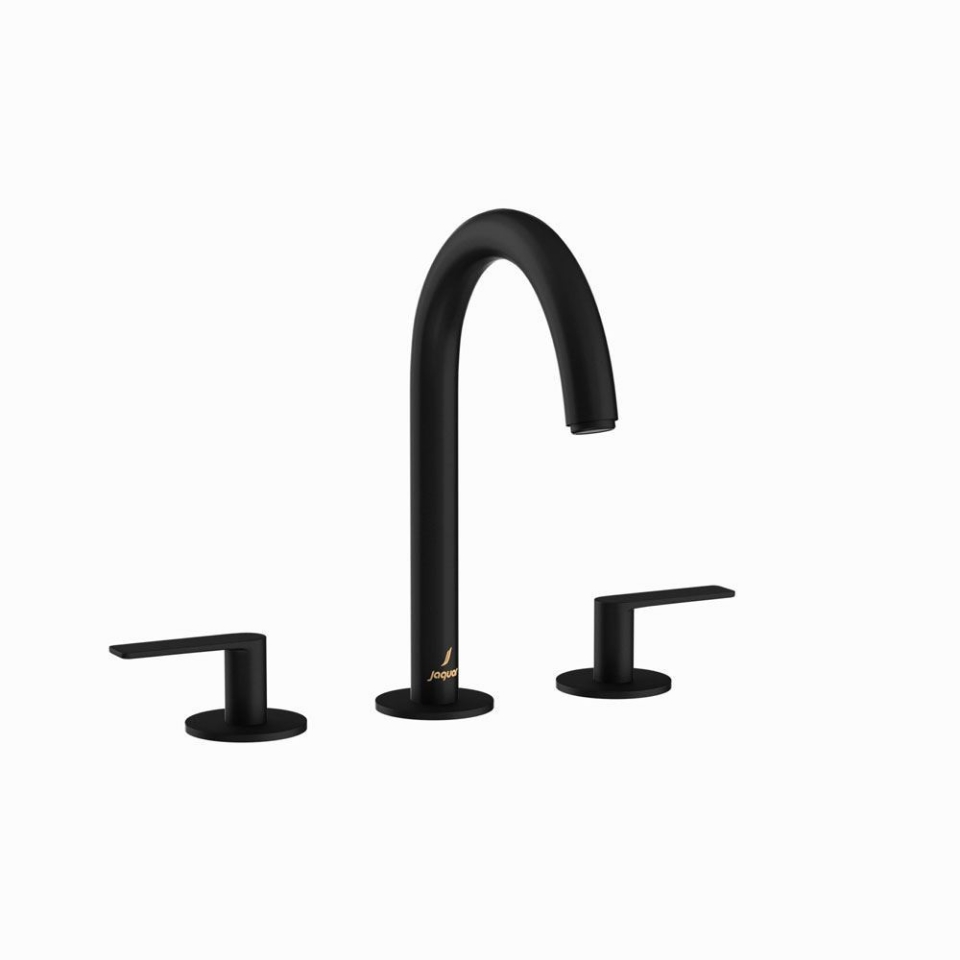 Picture of Gruppo lavabo 3 fori - Nero opaco