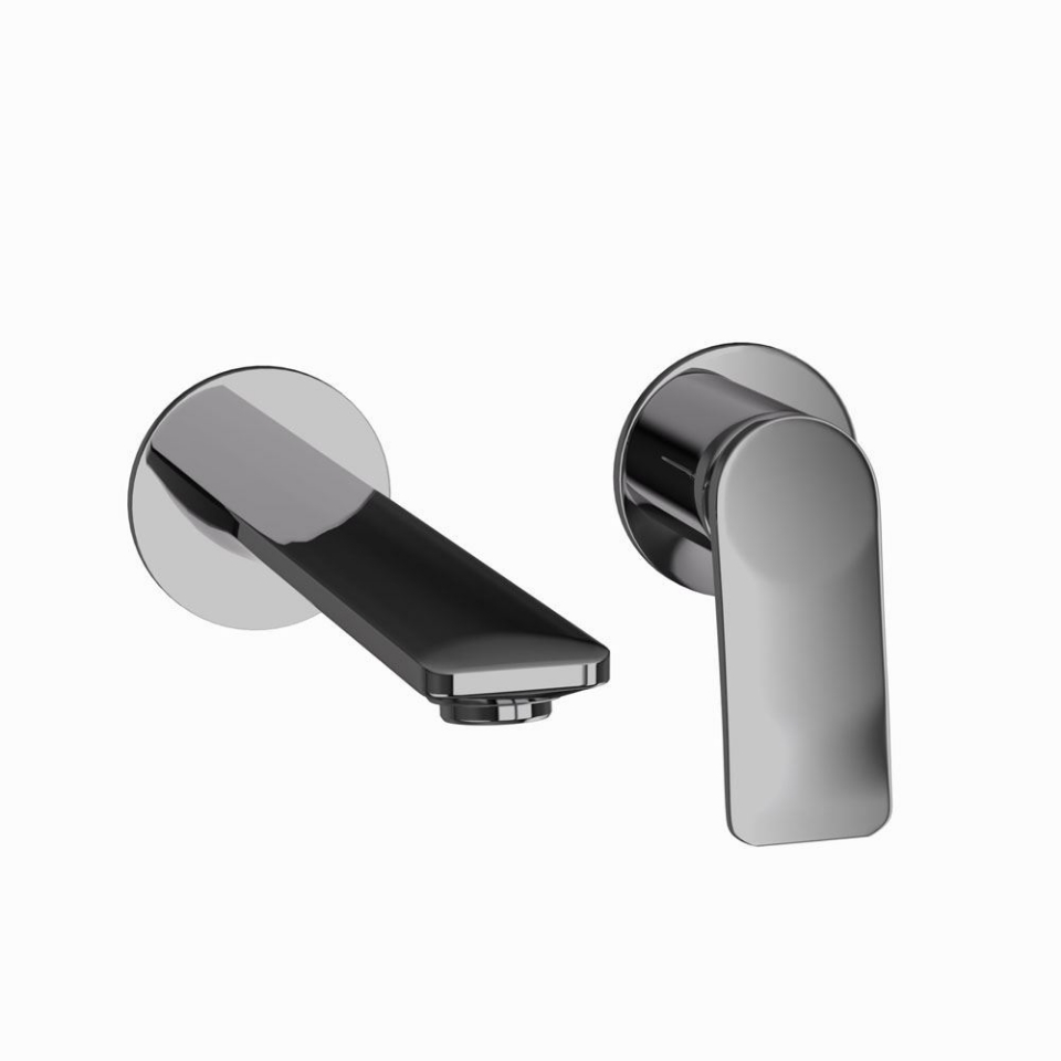 Picture of Parti esterne per miscelatore lavabo a parete - Cromo nero