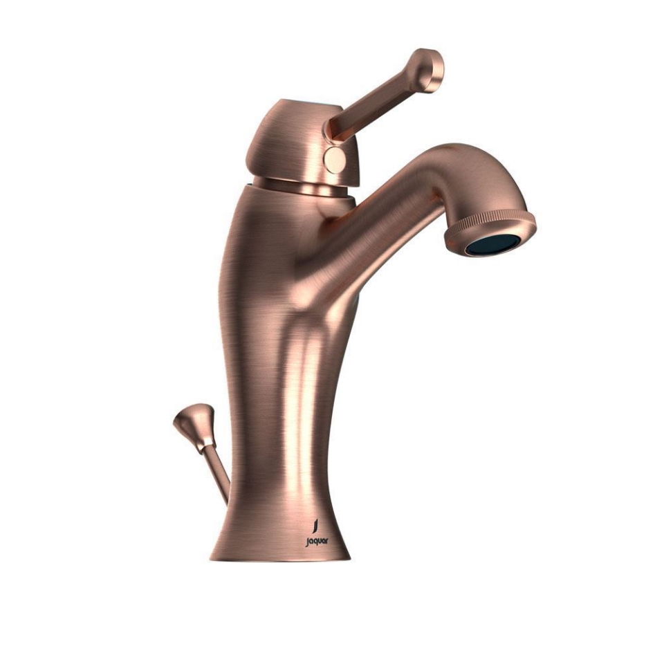 Picture of Miscelatore monocomando per lavabo con scarico automatico - Rame antico