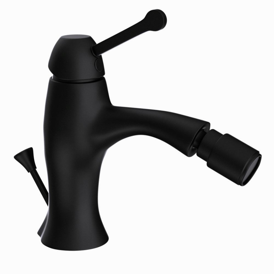 Picture of Miscelatore monocomando per bidet - Nero opaco