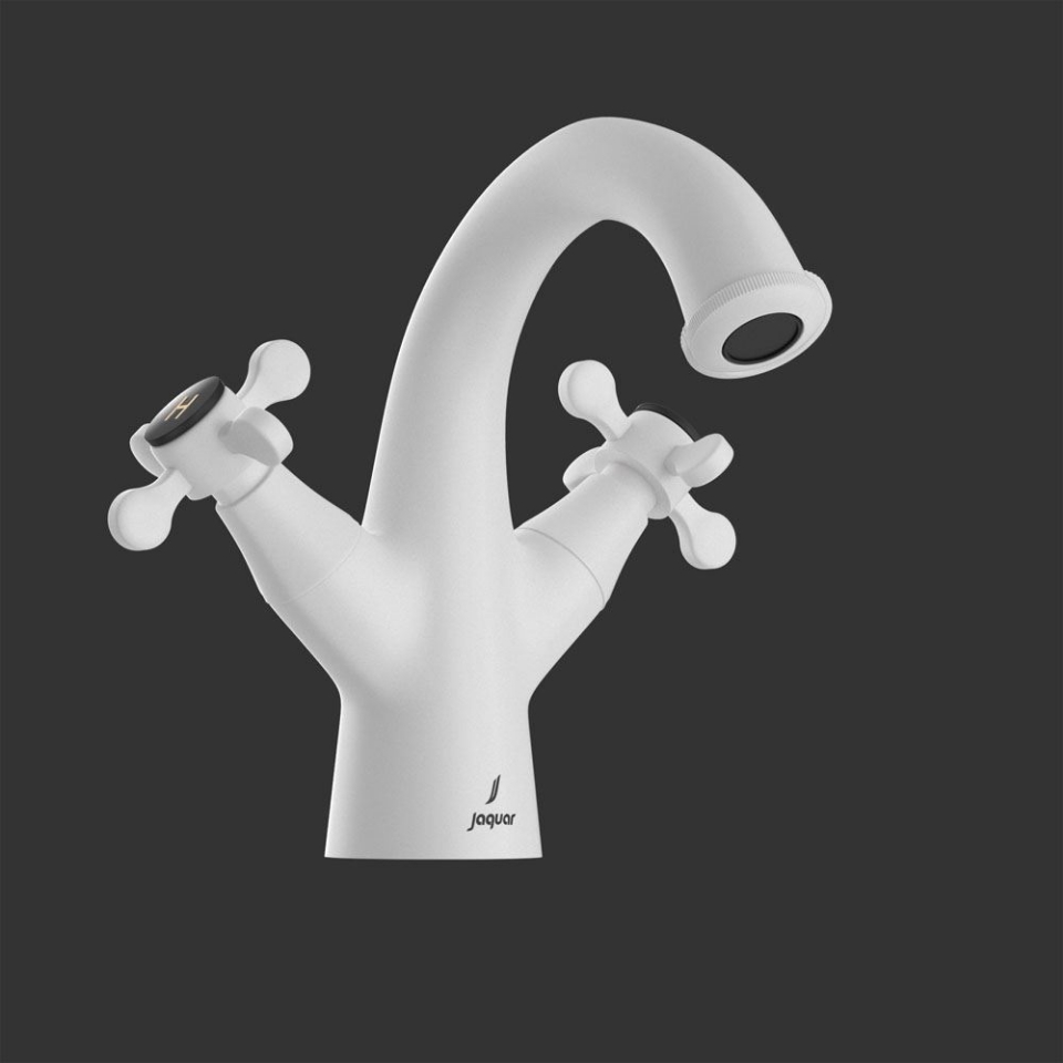 Picture of Gruppo lavabo monoforo - Bianco opaco