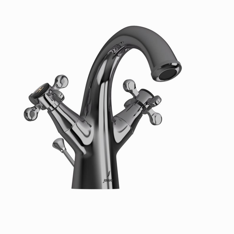 Picture of Gruppo lavabo monoforo con scarico automatico - Cromo nero