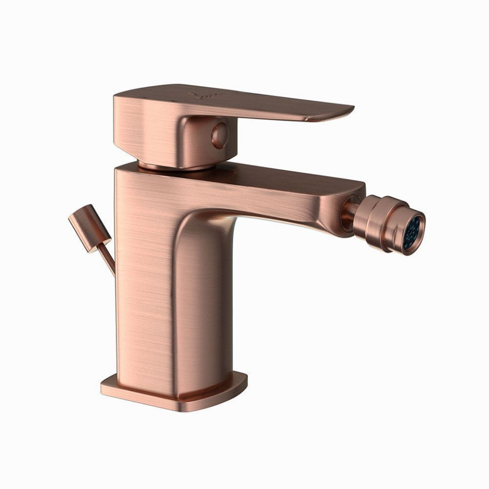 Picture of Miscelatore monocomando per bidet con scarico automatico - Rame antico