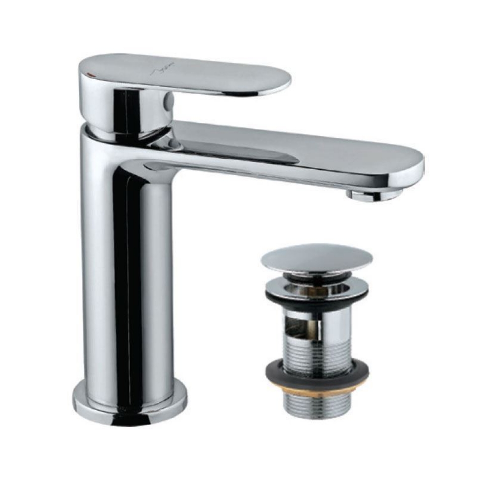 Picture of Miscelatore monocomando per lavabo con piletta click-clack