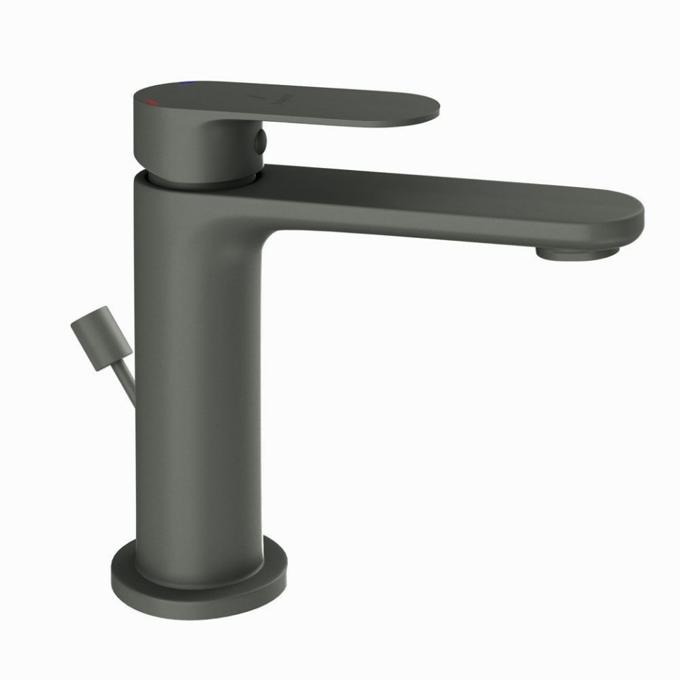 Picture of Miscelatore monocomando per lavabo con scarico automatico - Grafite