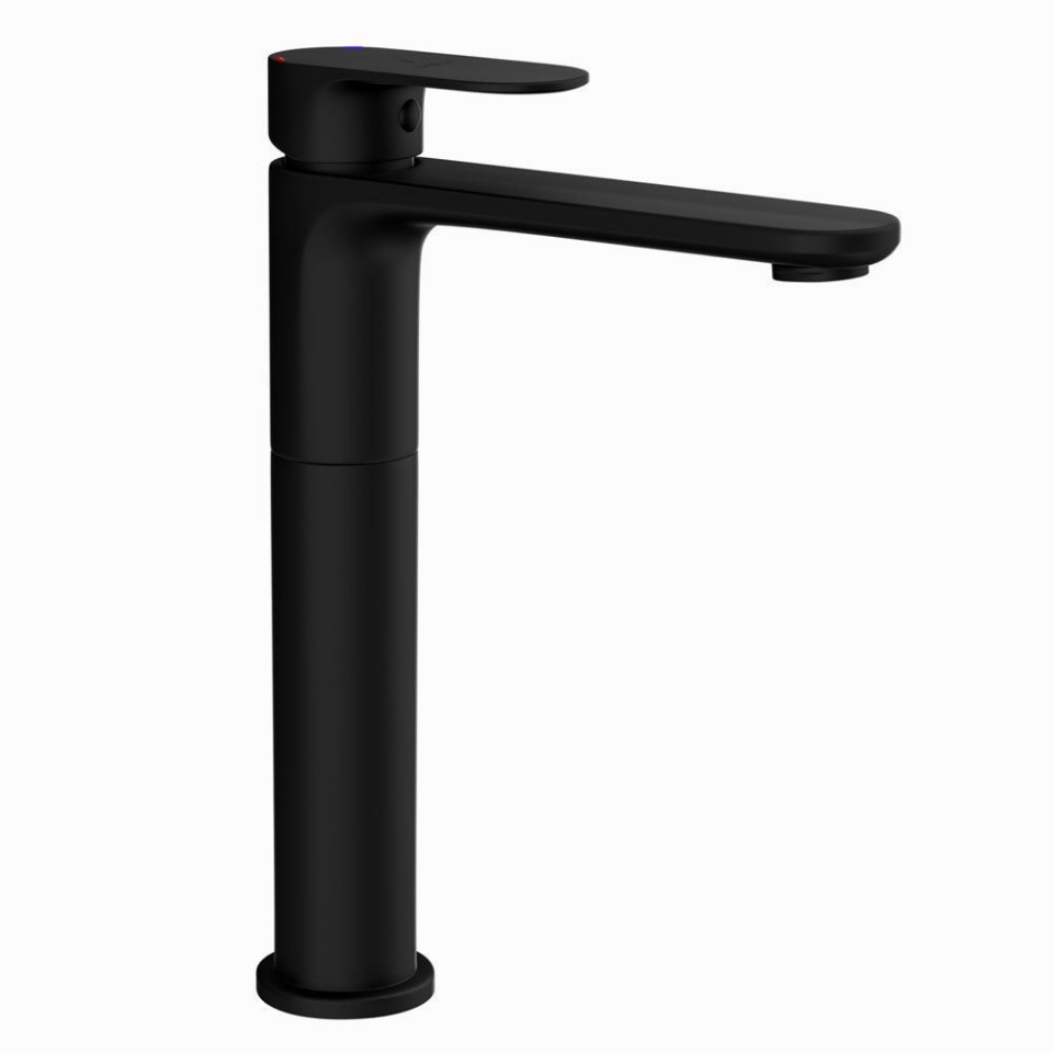 Picture of Miscelatore monocomando alto per lavabo - Nero opaco
