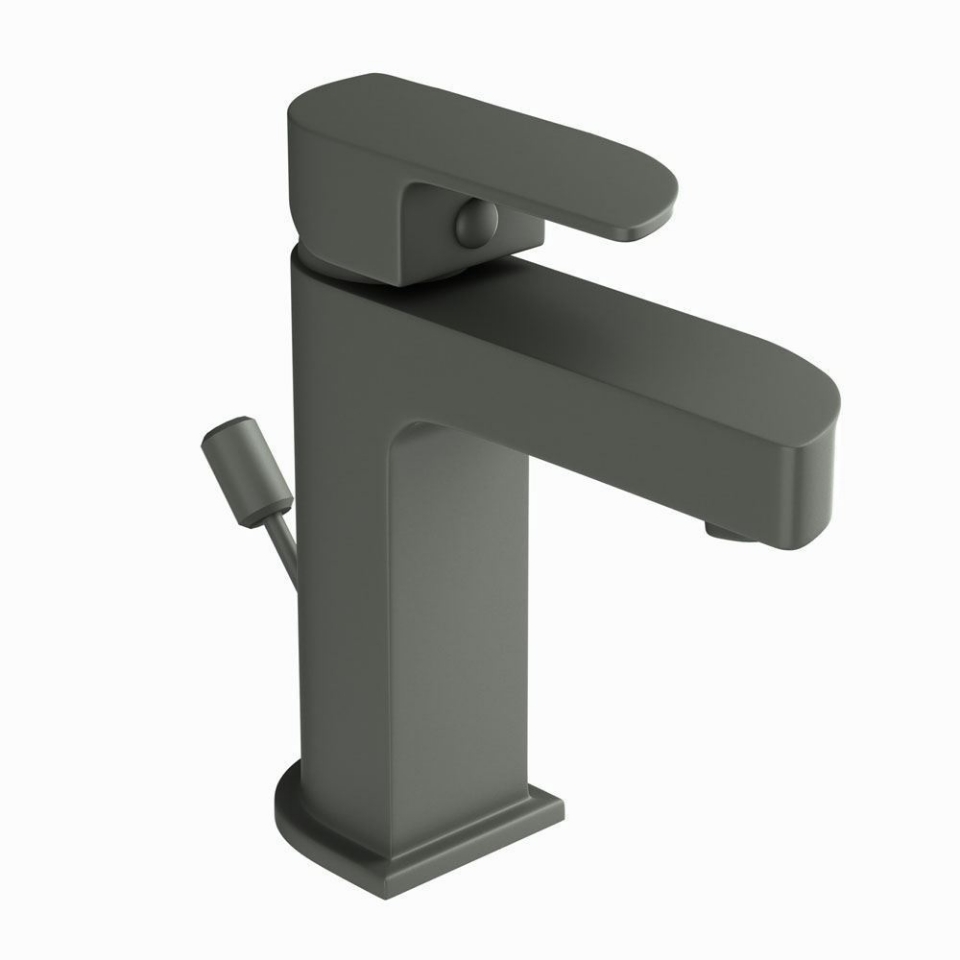 Picture of Miscelatore monocomando per lavabo con scarico automatico - Grafite