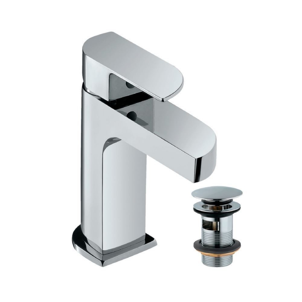 Picture of Miscelatore monocomando per lavabo con piletta click-clack