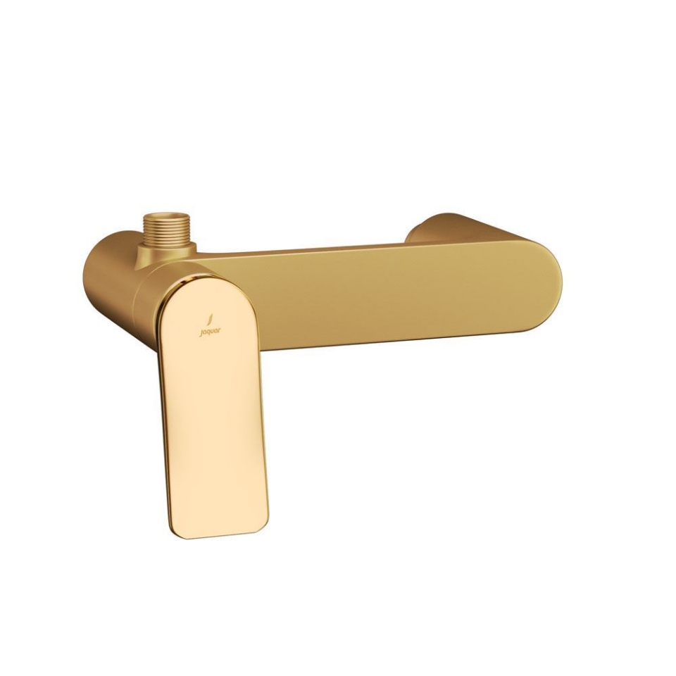 Picture of Miscelatore doccia esterno - Leva: Oro lucido PVD | Corpo: Oro opaco PVD