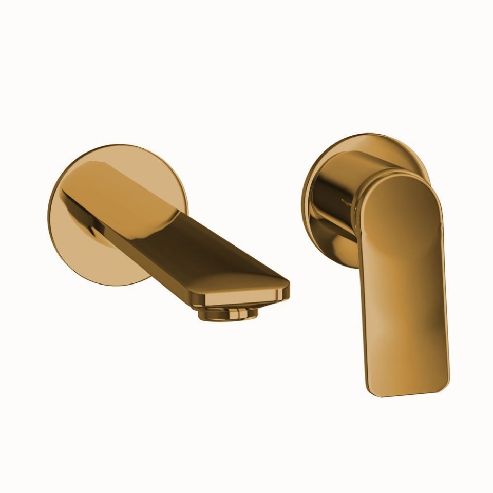 Picture of Parti esterne per miscelatore lavabo a parete - Oro lucido PVD