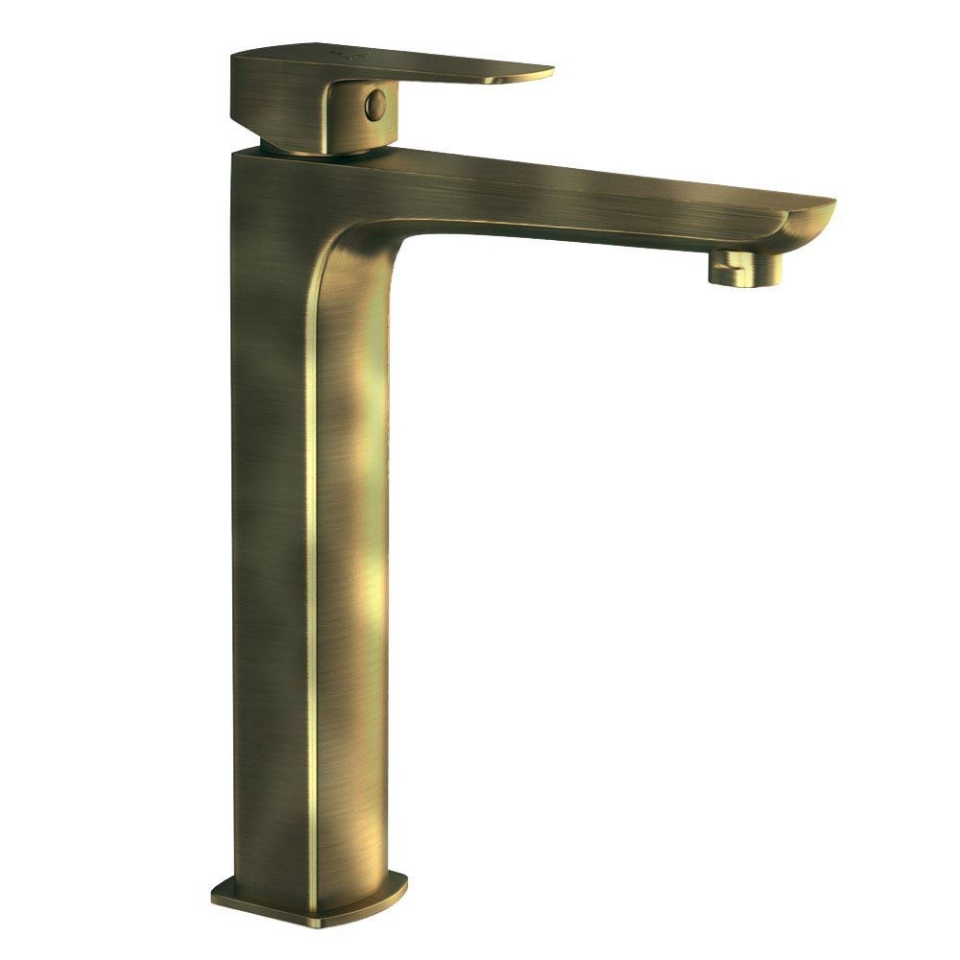 Picture of Miscelatore monocomando per lavabo con piletta click-clack - Bronzo antico