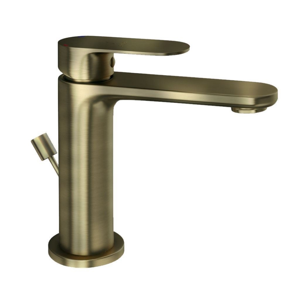 Picture of Miscelatore monocomando per lavabo con scarico automatico - Bronzo antico