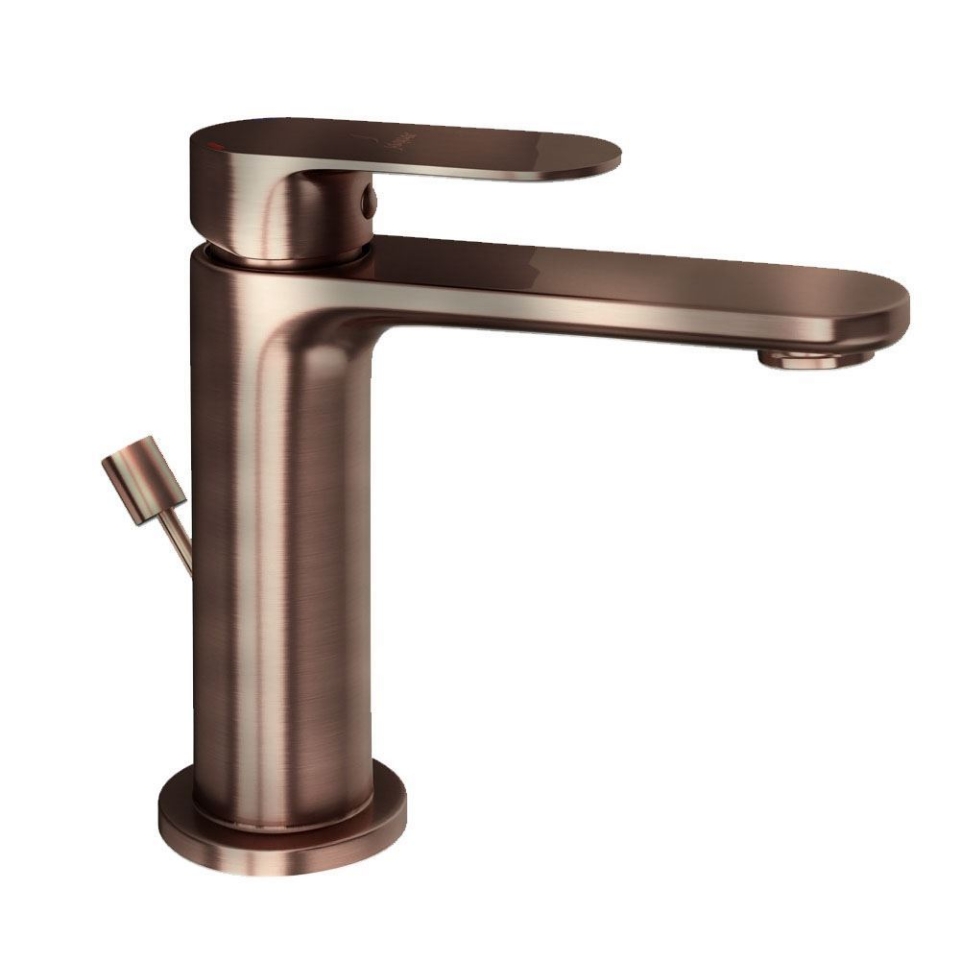 Picture of Miscelatore monocomando per lavabo con scarico automatico - Rame antico
