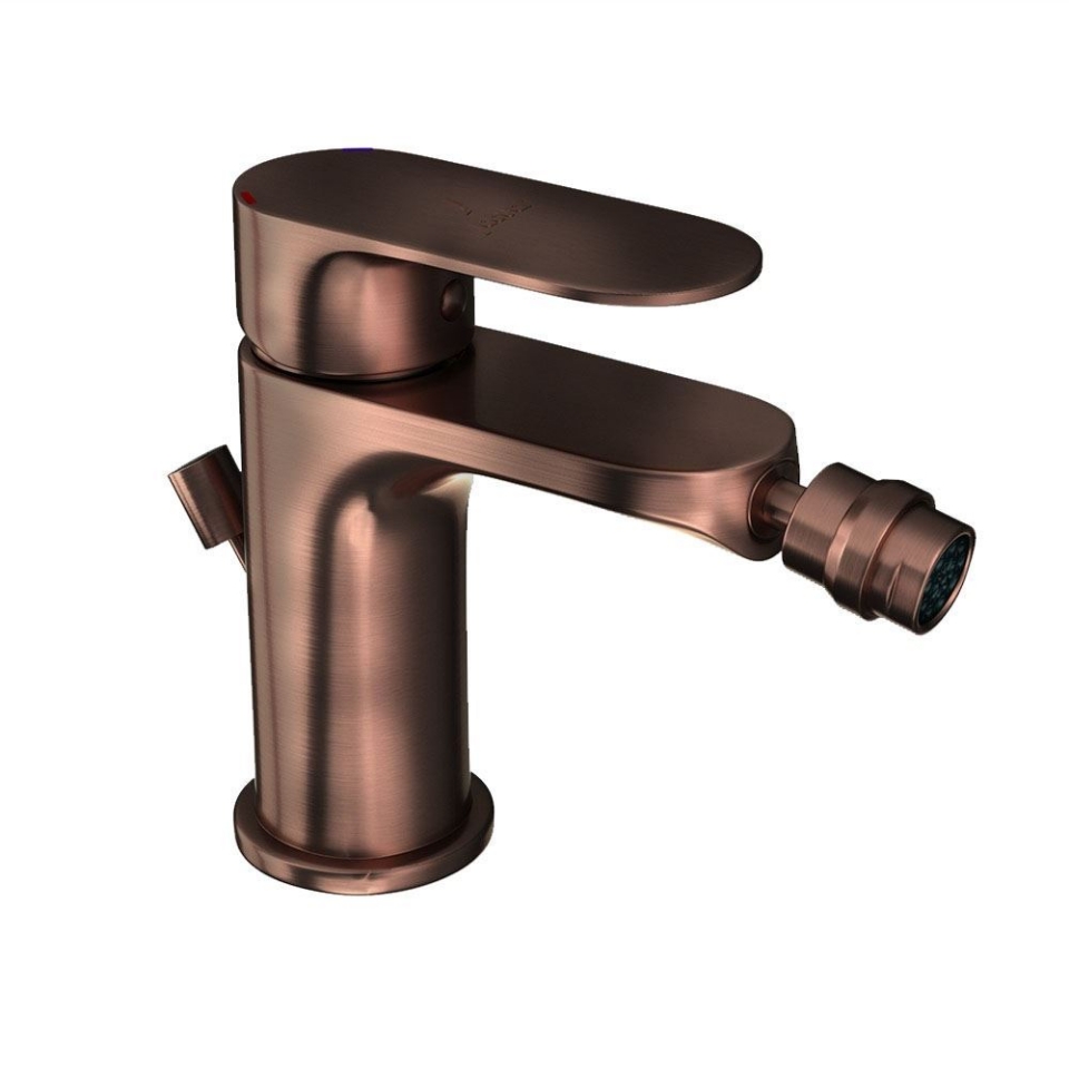 Picture of Miscelatore monocomando per bidet con scarico automatico - Rame antico