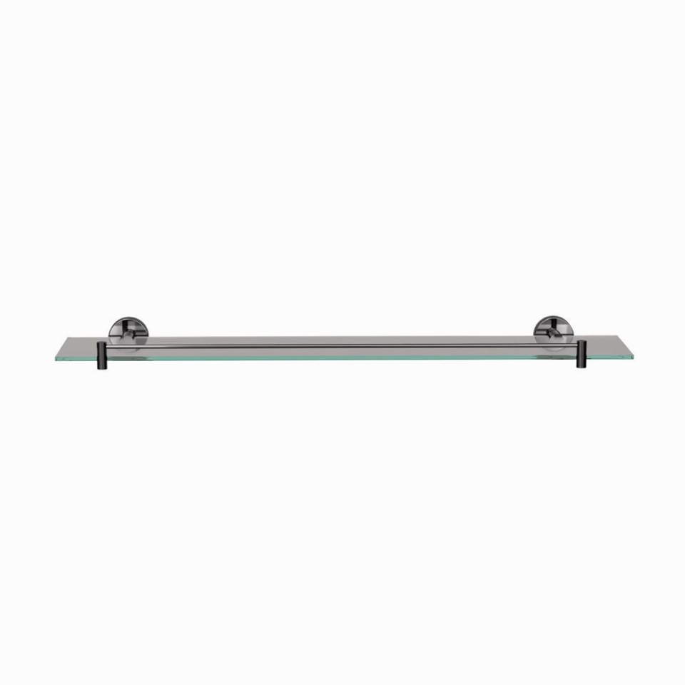Picture of Mensola in vetro lunghezza 600 mm - Cromo nero