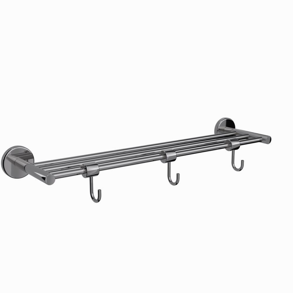 Picture of Rack porta asciugamani L 600 mm - Cromo nero