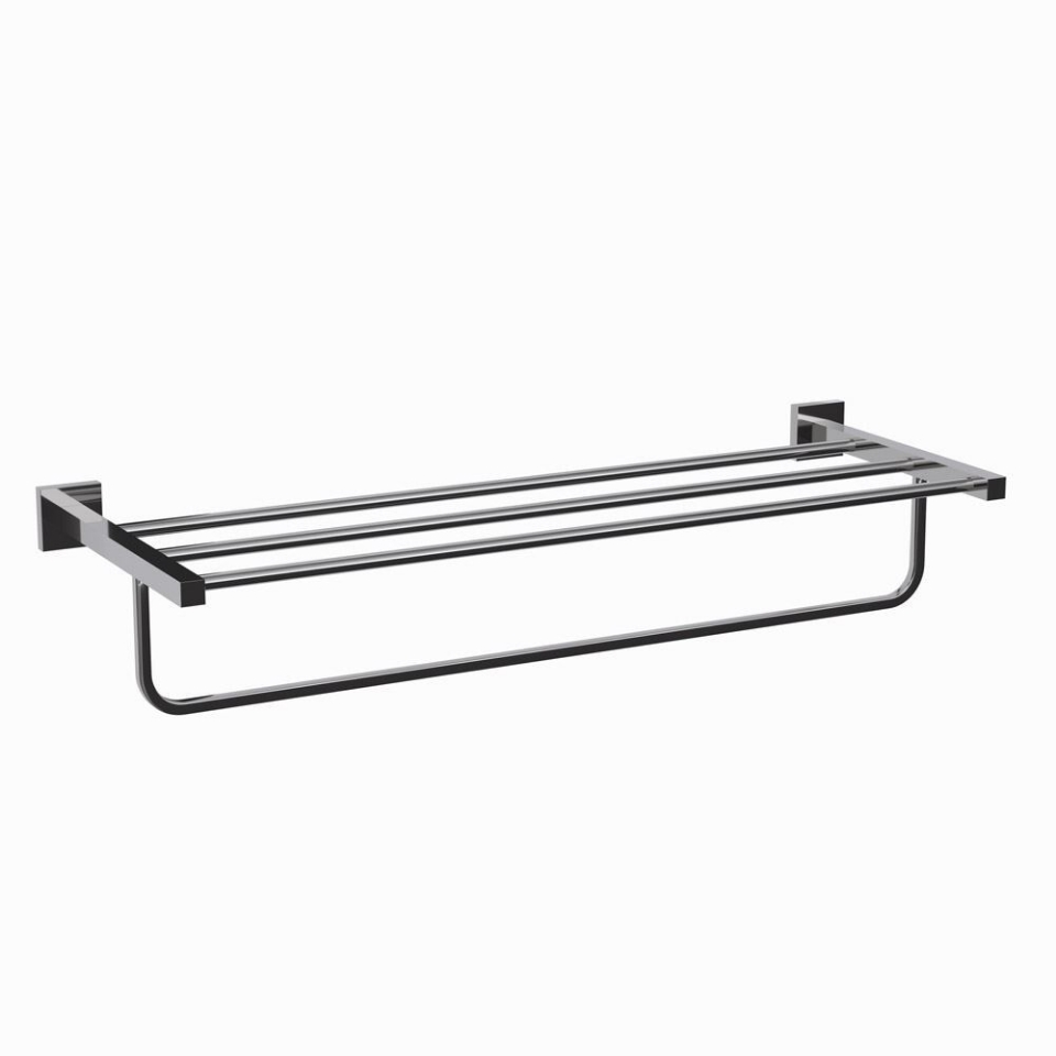 Picture of Rack porta asciugamani L 600 mm - Cromo nero