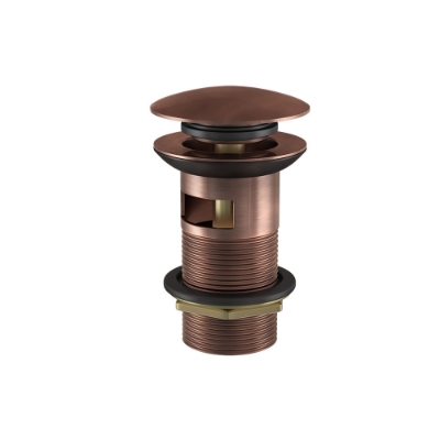Immagine di Piletta lavabo click-clack - Rame antico