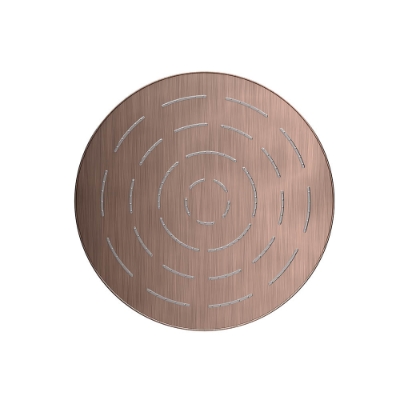 Immagine di Soffione doccia monofunzione tondo Maze - Rame antico