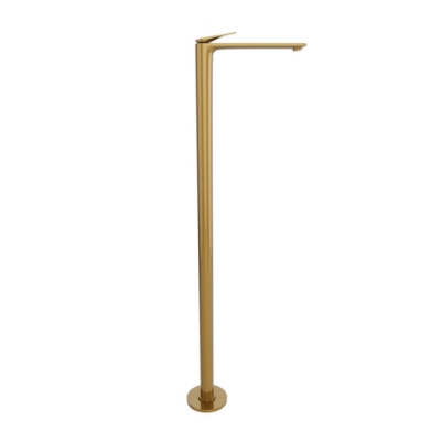 Immagine di Miscelatore monocomando per lavabo a pavimento - Oro lucido PVD