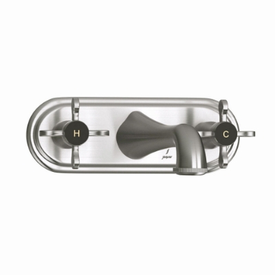 Immagine di Gruppo lavabo 3 fori a parete - Acciaio inox