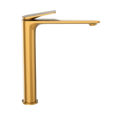 Immagine di Miscelatore monocomando alto per lavabo - Oro lucido PVD