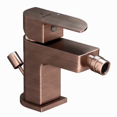 Immagine di Miscelatore monocomando per bidet con scarico automatico - Rame antico