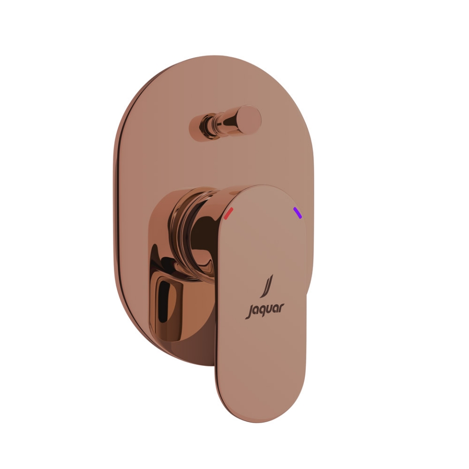 Picture of Deviatore monocomando da incasso - Oro cipria PVD