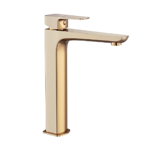 Immagine di Miscelatore monocomando per lavabo con piletta click-clack - Oro