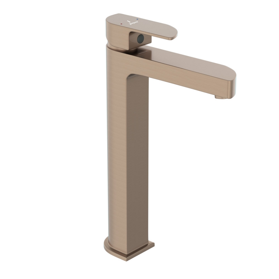 Picture of Miscelatore monocomando alto per lavabo - Polvere oro