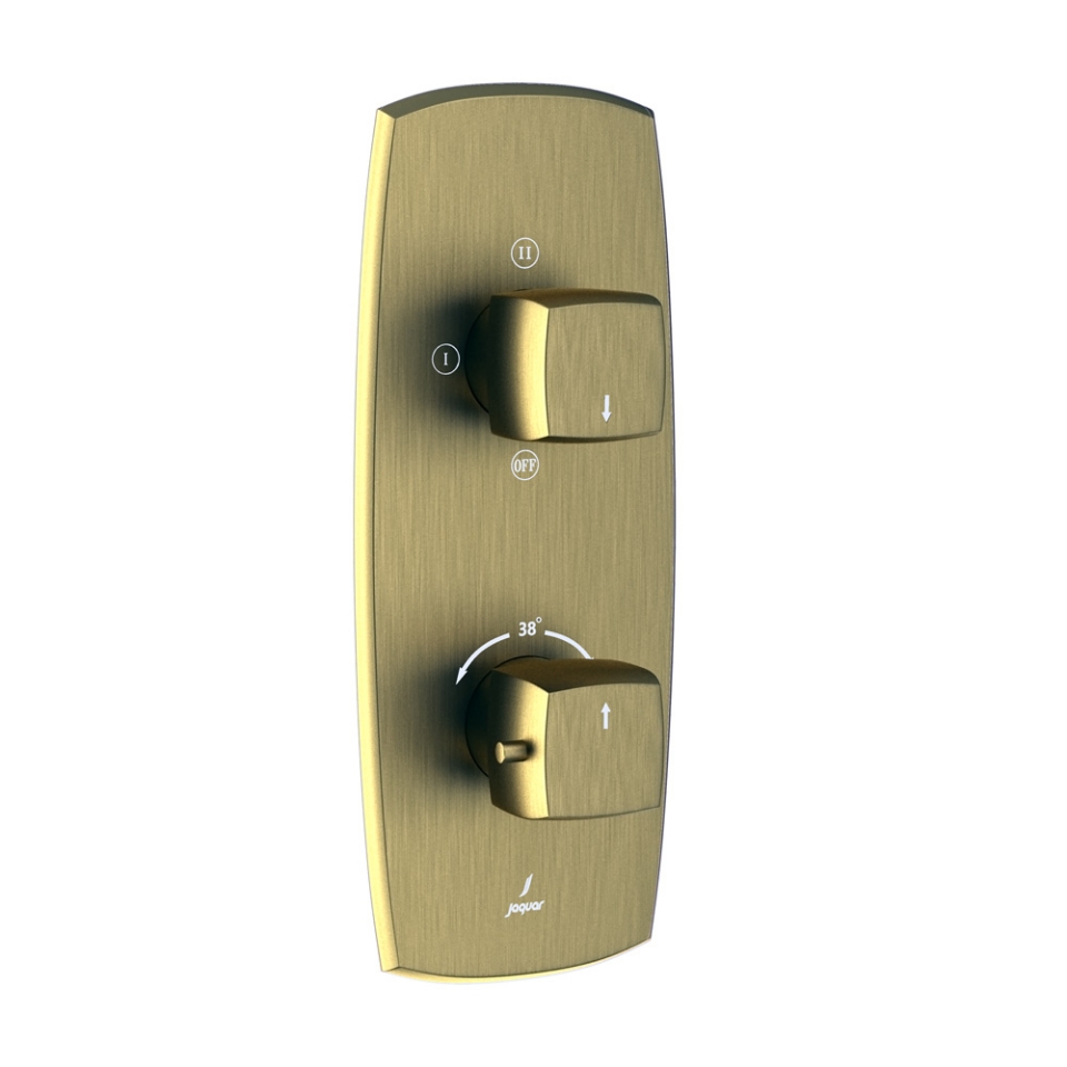 Picture of Miscelatore doccia termostatico Aquamax con deviatore a 3 vie - Bronzo antico