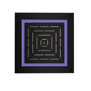 Immagine di Maze Prime Soffione doccia quadrato monofunzione - Nero opaco