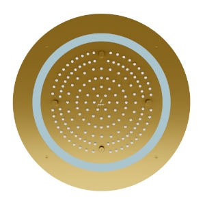 Immagine di Soffione doccia Duoflo tondo - Oro opaco PVD