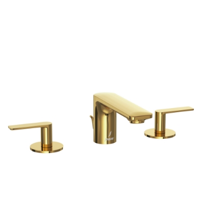 Immagine di Gruppo lavabo 3 fori - Oro lucido PVD