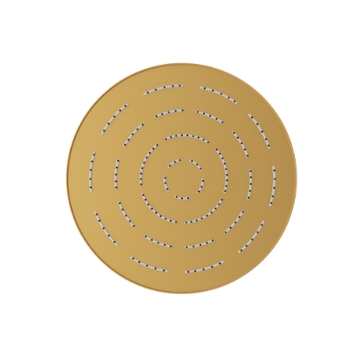 Immagine di Soffione doccia monofunzione tondo Maze - Oro opaco PVD