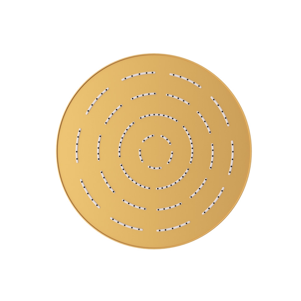 Picture of Single Function Round Shape Maze Overhead Shower - Gold Matt PVD