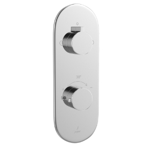 Picture of Aquamax exposed part kit of thermostatic shower mixer with 2-way diverter - Chrome