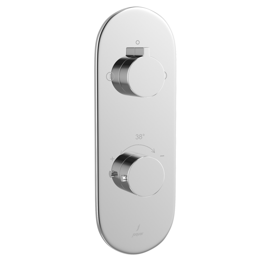 Picture of Parti esterne per termostatico doccia con deviatore a 2 vie Aquamax - cromo