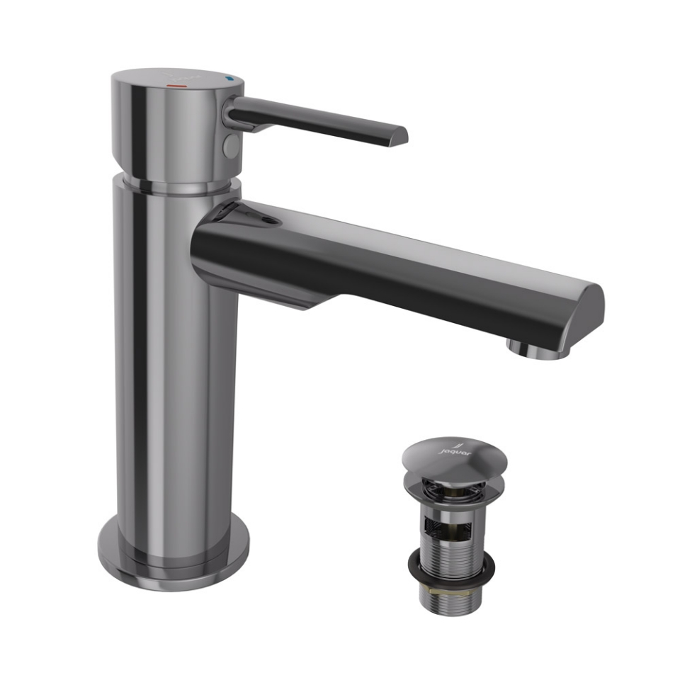 Picture of Single Lever Basin Mixer  - Black Chrome 