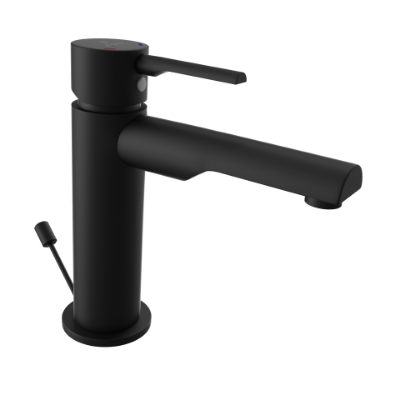 Immagine di Miscelatore monocomando per lavabo - Nero opaco