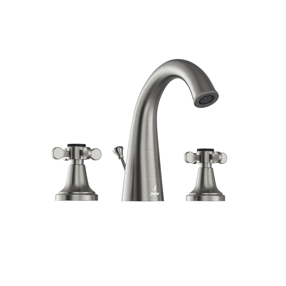 Picture of Gruppo lavabo 3 fori con scarico automatico - Acciaio inox