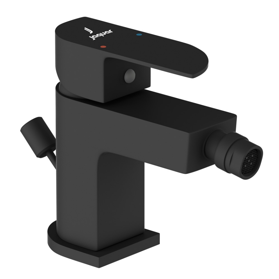 Picture of Miscelatore monocomando per bidet con scarico automatico - Nero opaco