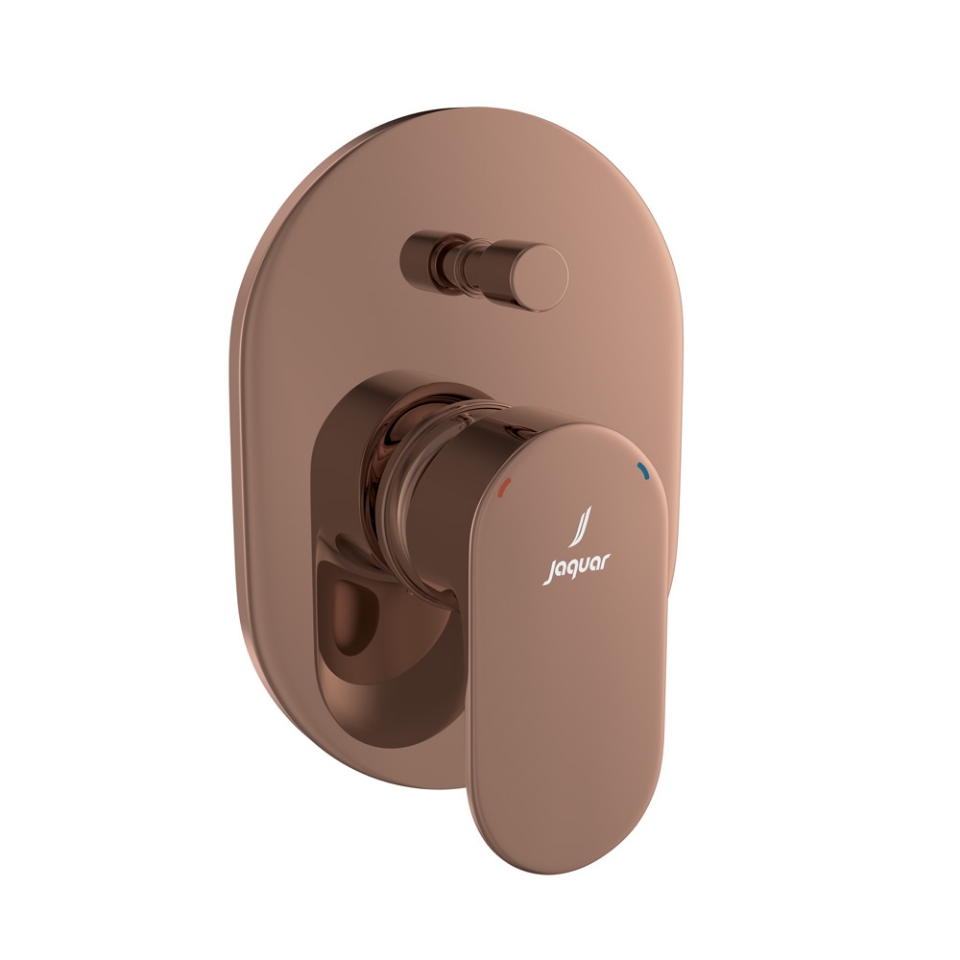 Picture of Deviatore monocomando da incasso - Oro cipria PVD