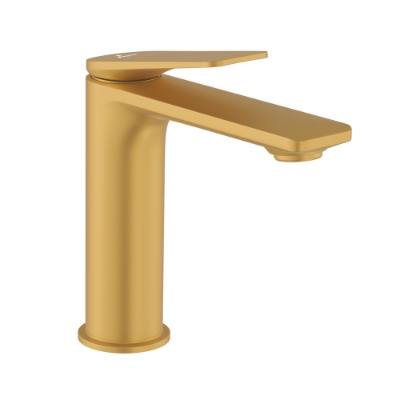 Immagine di Miscelatore monocomando per lavabo - Oro opaco PVD