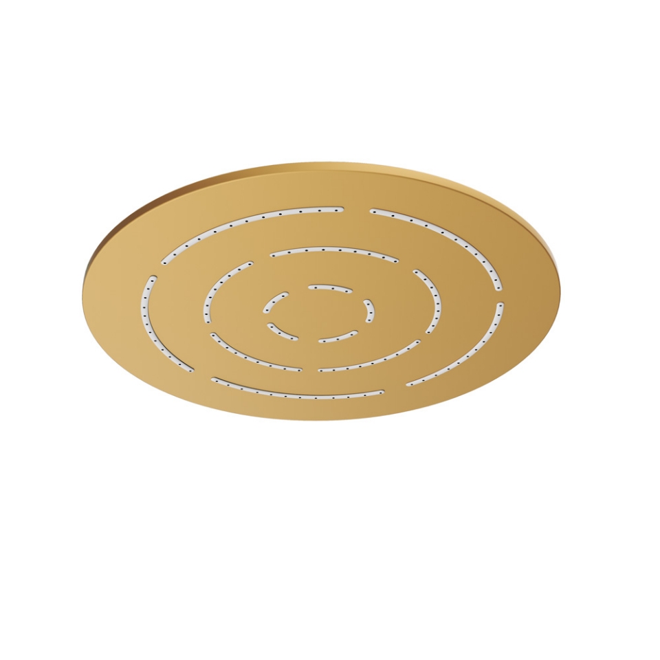 Picture of Single Function Round Shape Maze Overhead Shower - Gold Matt PVD
