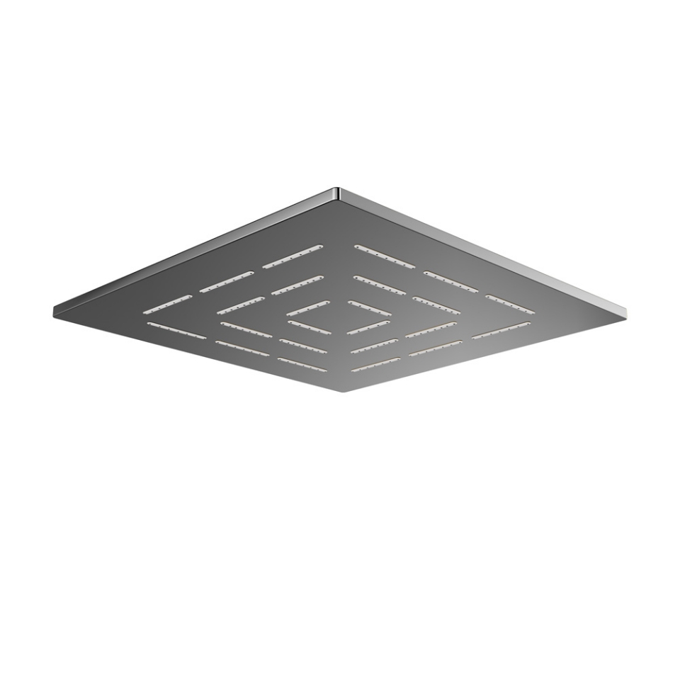 Picture of Soffione doccia monofunzione quadrato Maze - Cromo nero