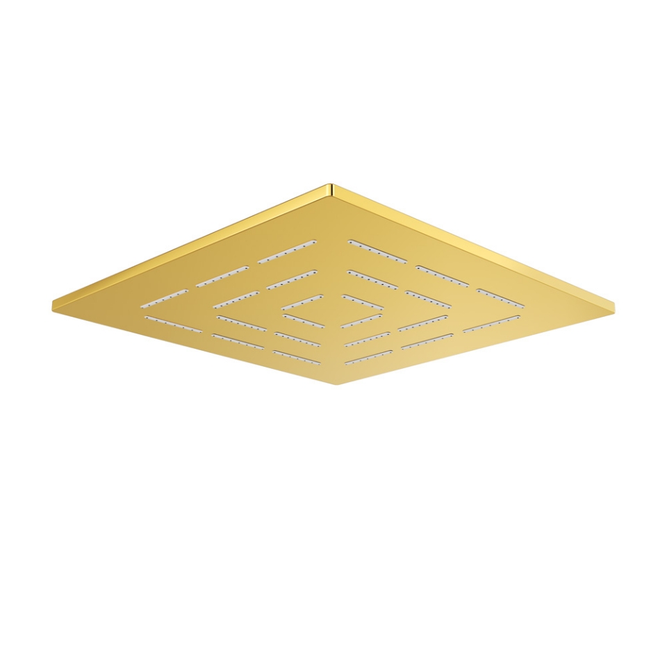 Picture of Square Shape Maze Overhead Shower - Gold Bright PVD