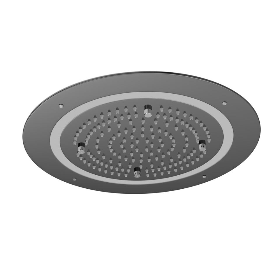 Picture of Soffione doccia Duoflo tondo - Nero cromato